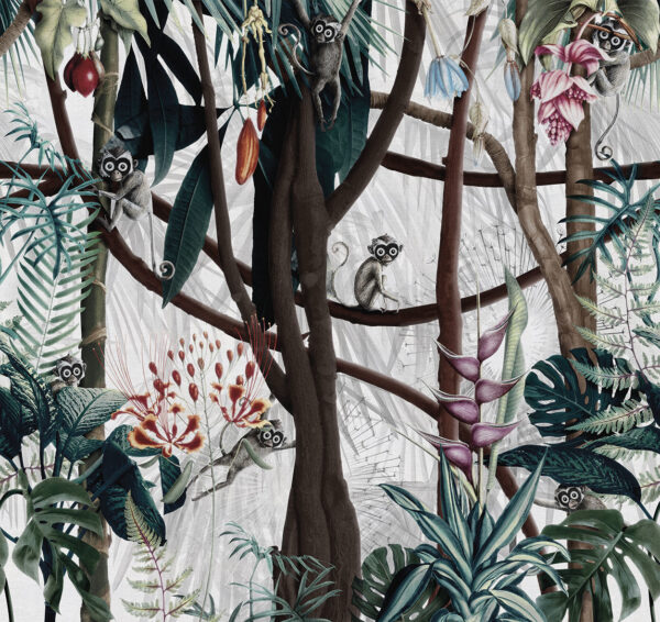 Carta da Parati- Looks in the forest - immagine 2