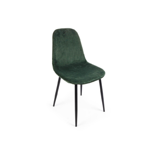 Sedia Irelia Velluto Verde