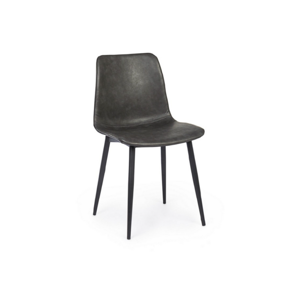Sedia Kyra PU Antracite Vintage