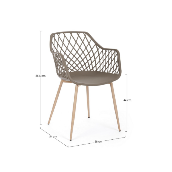 Sedia Optik tortora - immagine 5