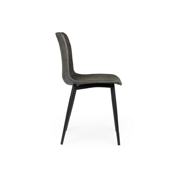 Sedia Kyra PU Antracite Vintage - immagine 5