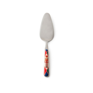 Paletta per dolce, natalizia, acciaio inox, decorata