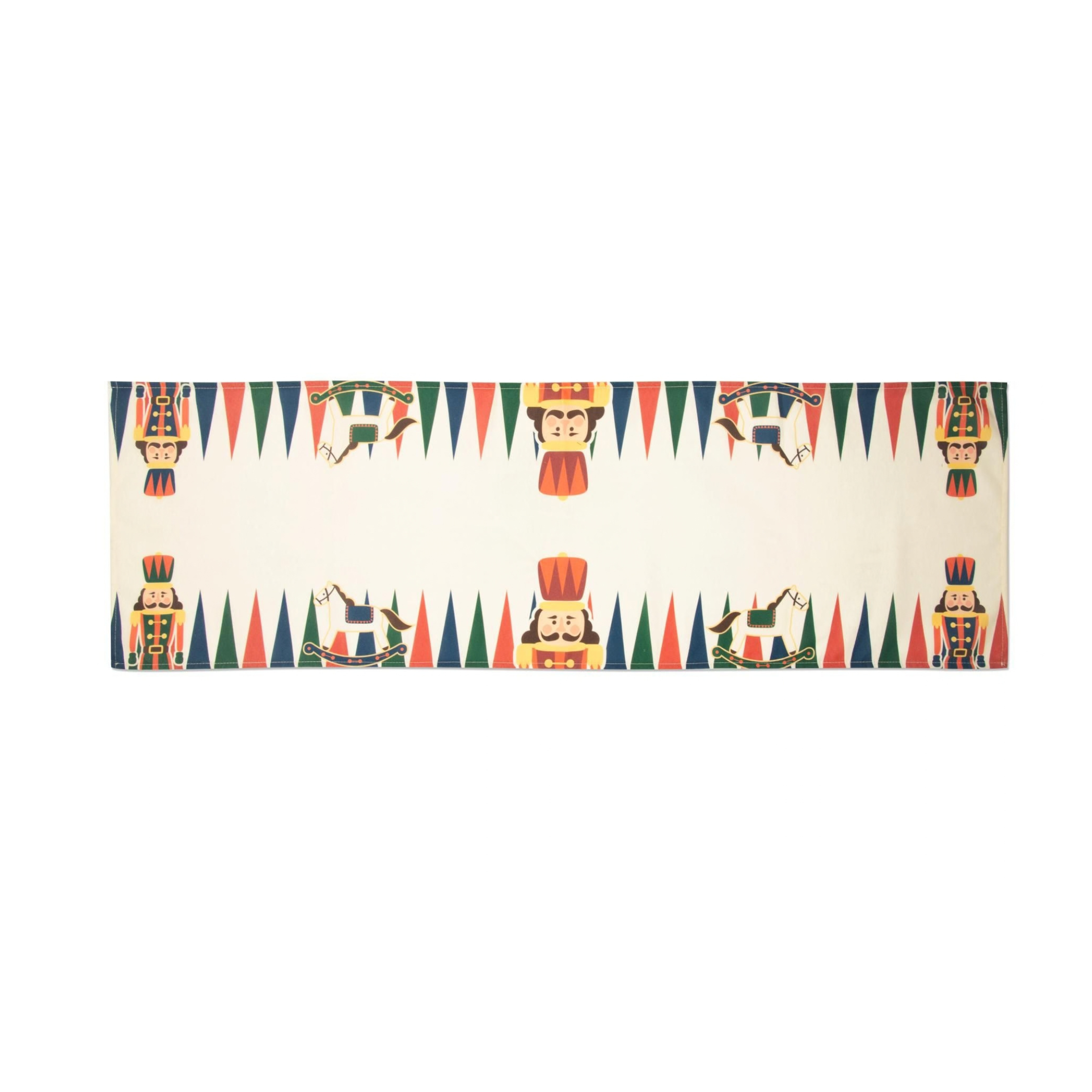 Runner, fantasia natalizia, 100% cotone, 45x140 cm - immagine 2