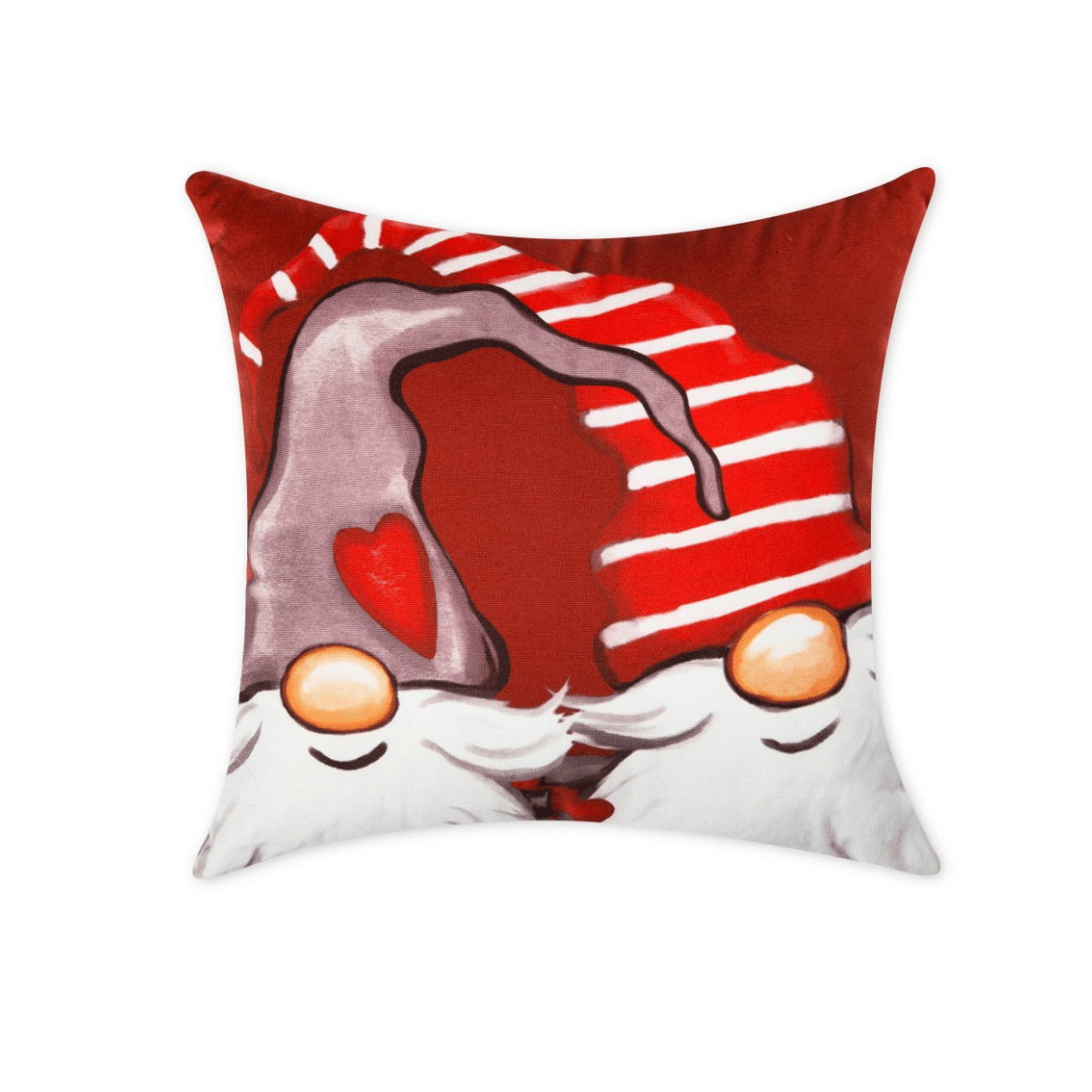 Cuscino decorativo, natalizio, gnomi, 45x45 cm