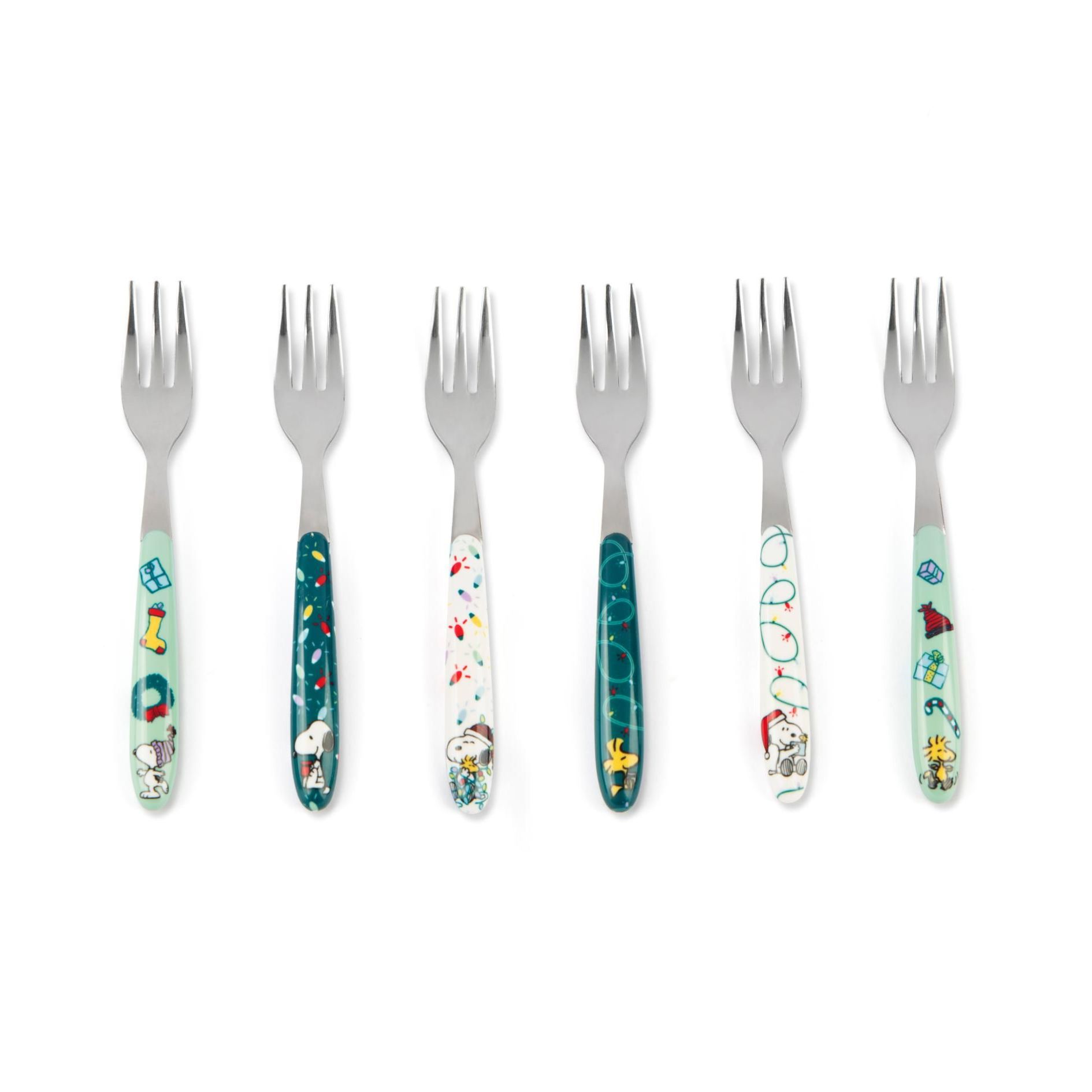 Forchettine da dolce, 6 pezzi, peanuts shiny & bright