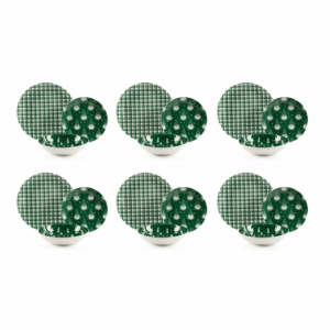 Servizio piatti, 18 pezzi, natalizio, verde