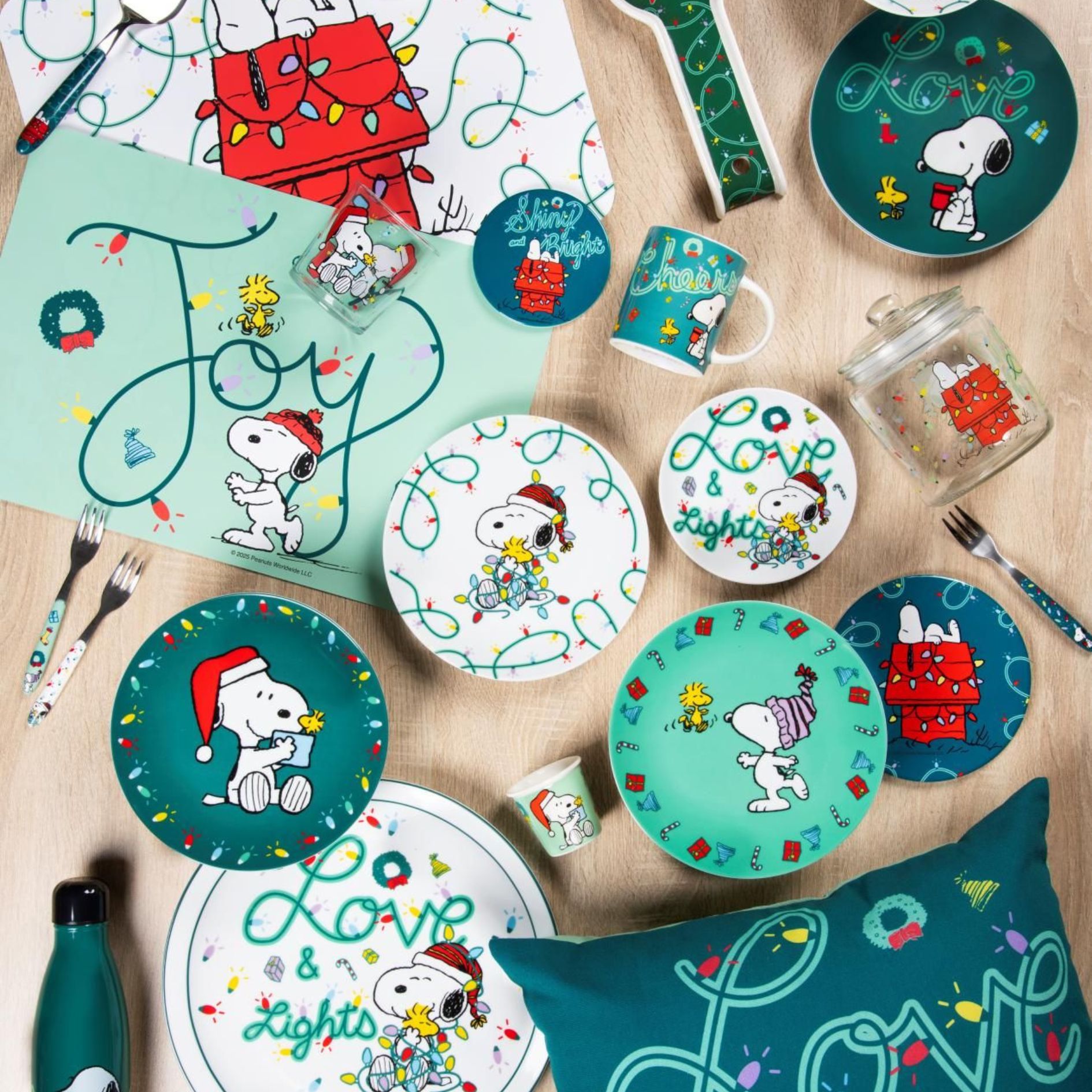 Forchettine da dolce, 6 pezzi, peanuts shiny & bright - immagine 2