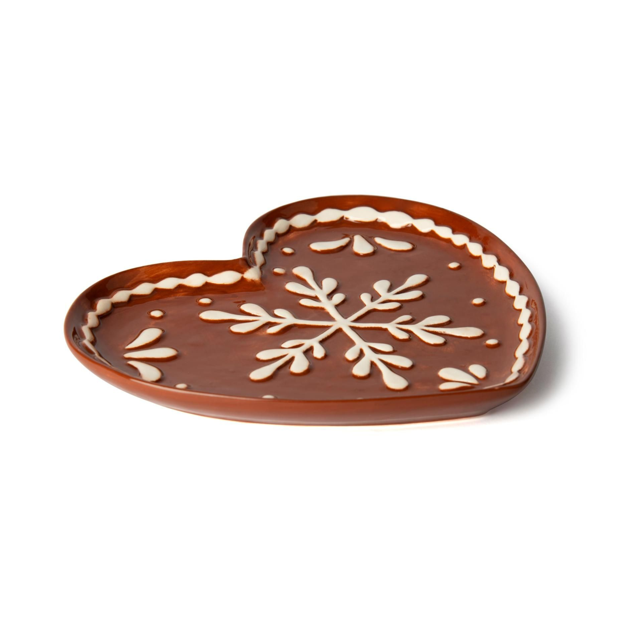 Piatto a servire, cuore, ceramica - immagine 2