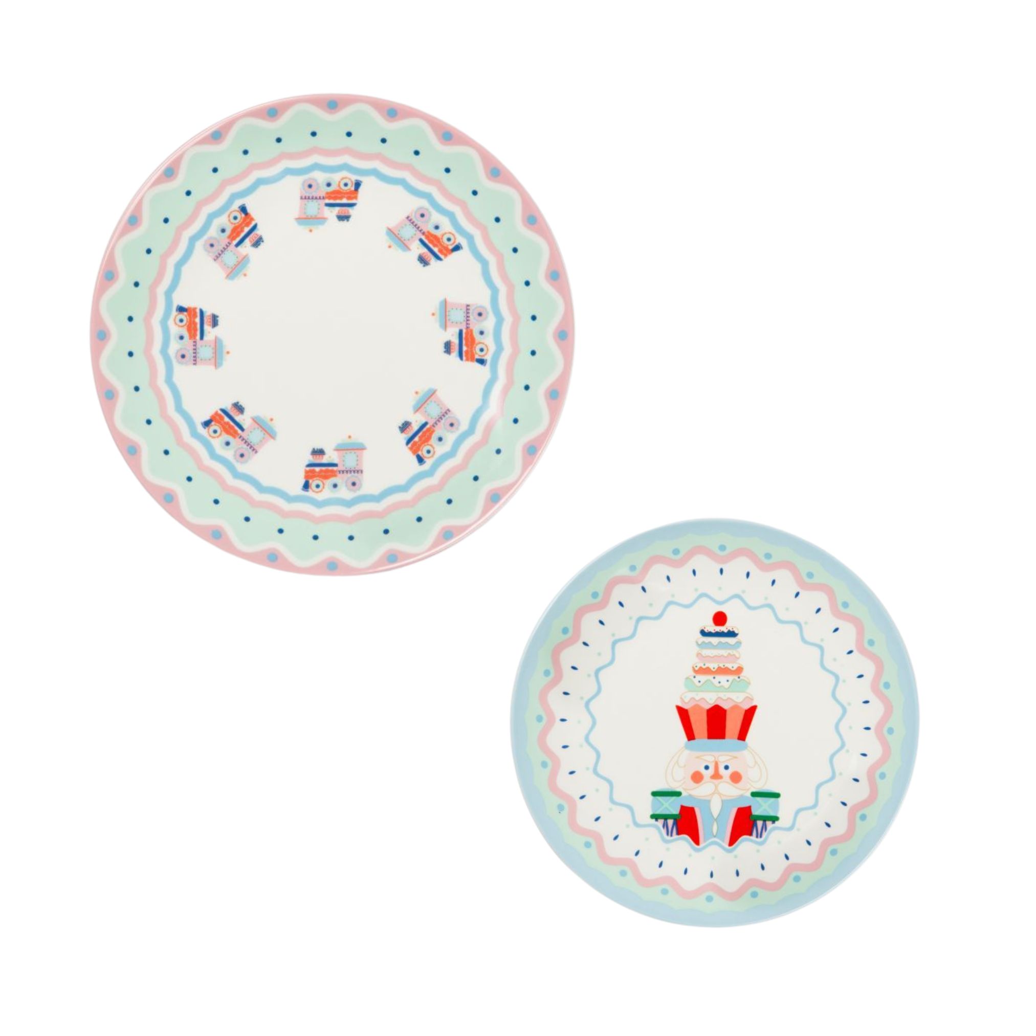 Piattini dessert, 6 pezzi, stile natalizio - immagine 3