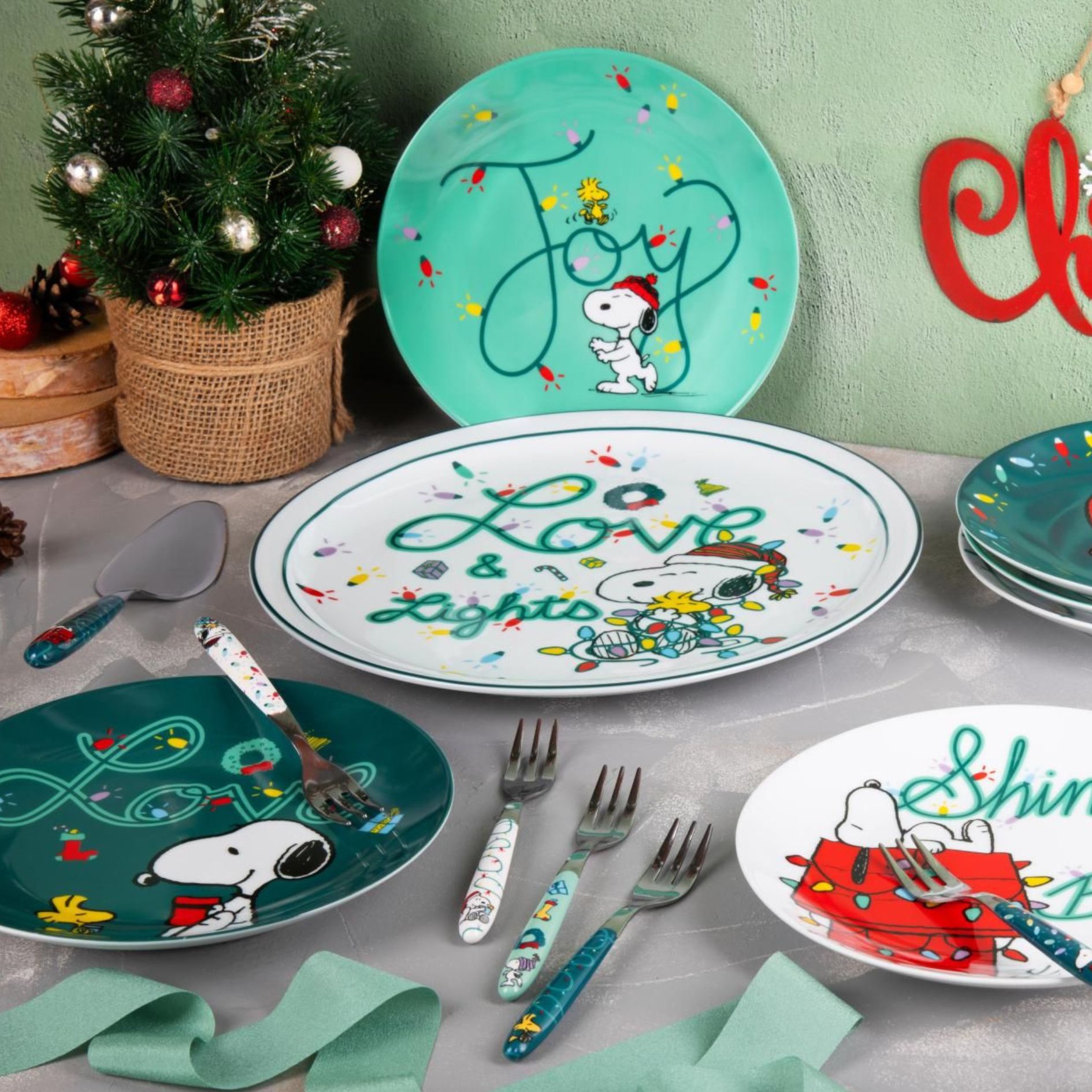 Forchettine da dolce, 6 pezzi, peanuts shiny & bright - immagine 3