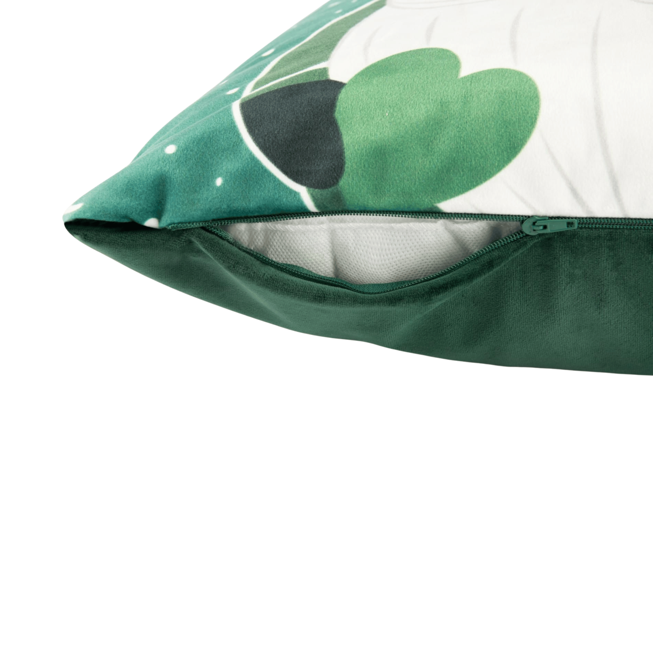 Cuscino decorativo, gnomo verde, natalizio, 45x45 cm - immagine 3