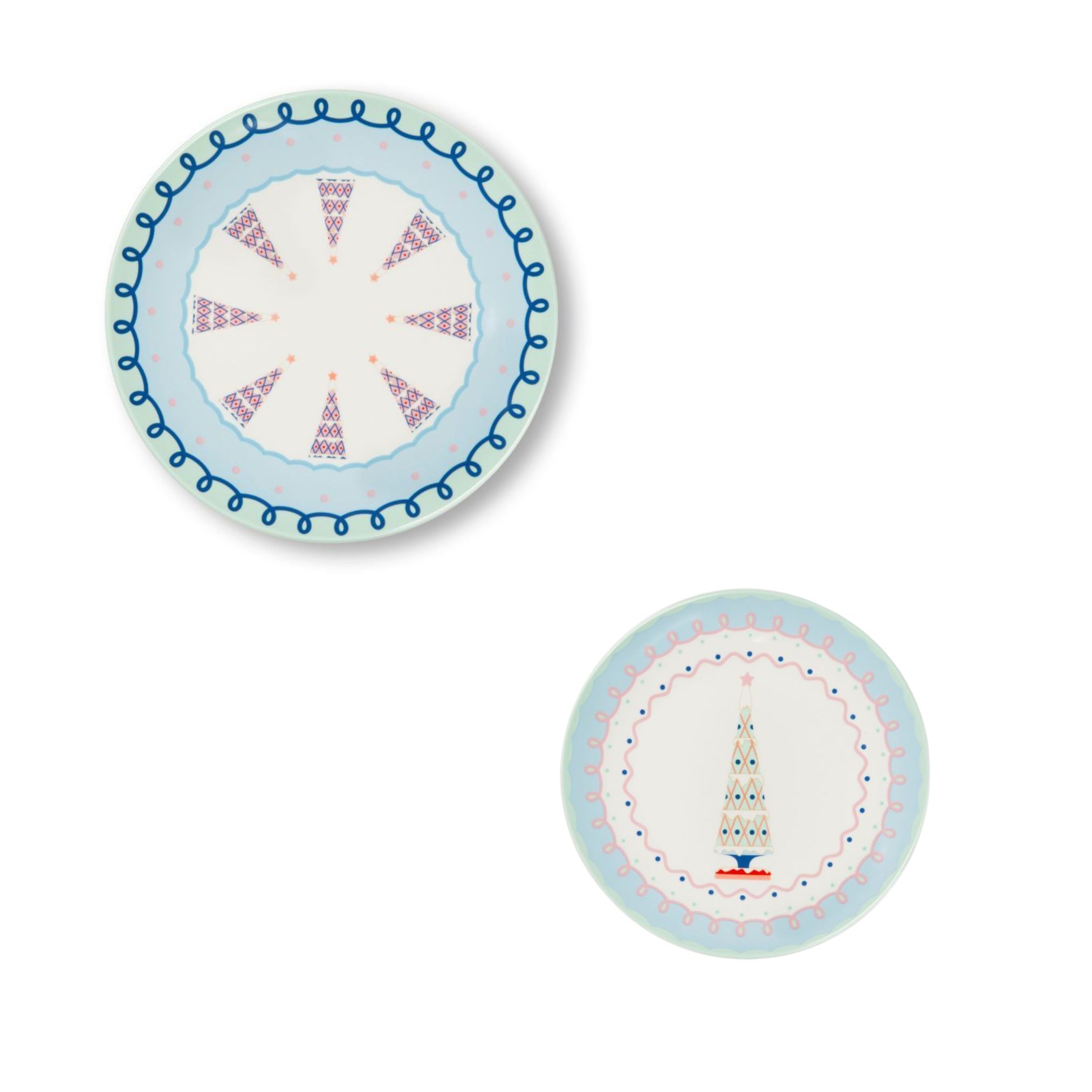 Piattini dessert, 6 pezzi, stile natalizio - immagine 4