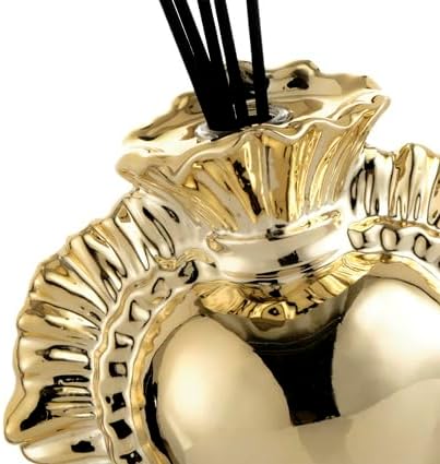 Profumatore ex voto, oro, con stecchini, cm 14x8x15 - immagine 2
