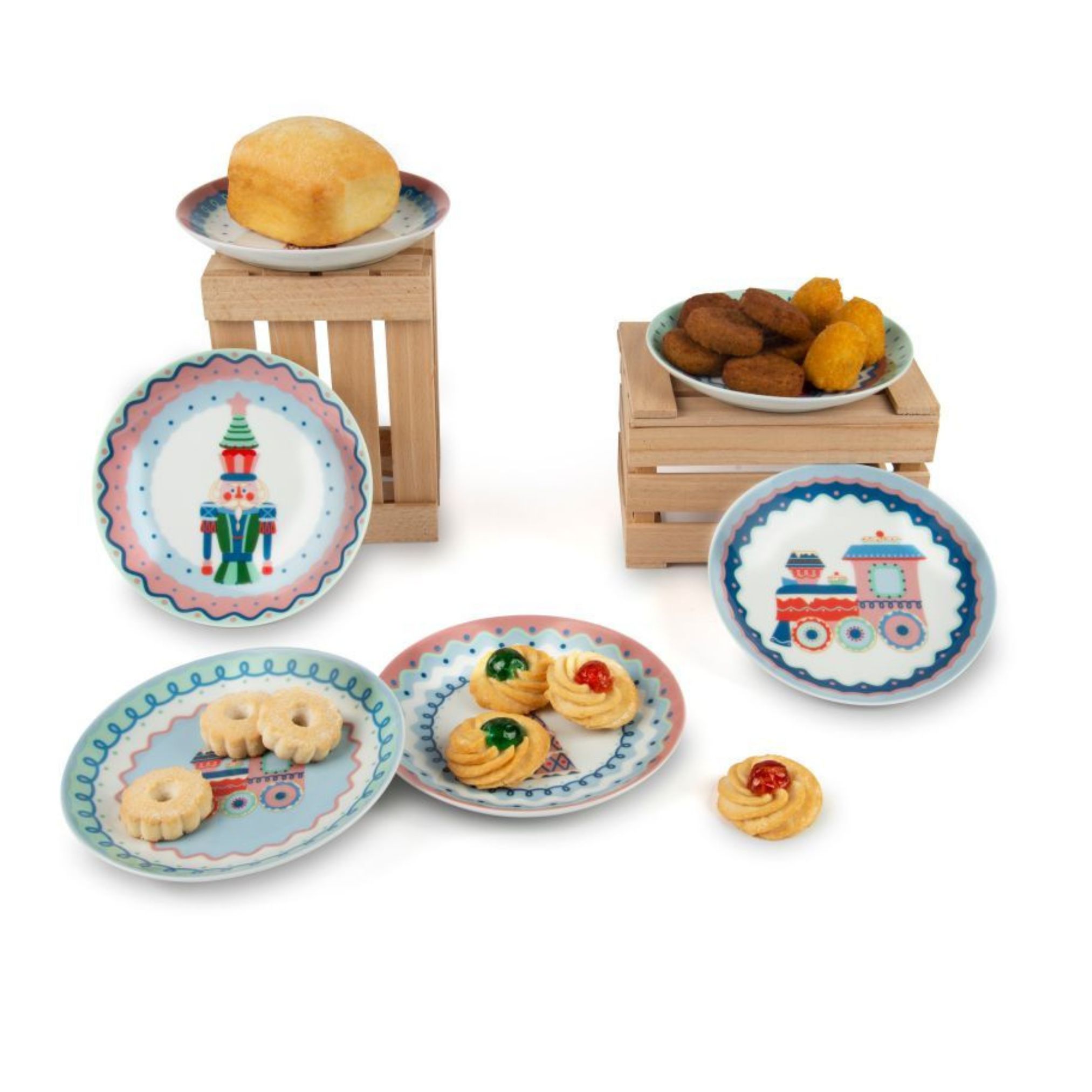 Piattini aperitivo, 6 pezzi, stile natalizio - immagine 5