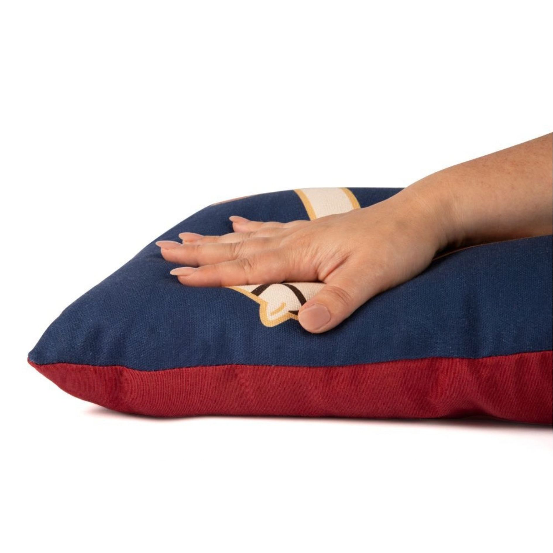 Cuscino decorativo, natalizio, cavallino a dondolo, 45x30 cm - immagine 5
