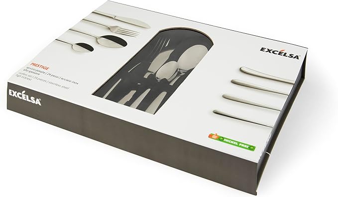 Prestige Set 24 Posate in Acciaio INOX, Lucidatura a Specchio - immagine 2