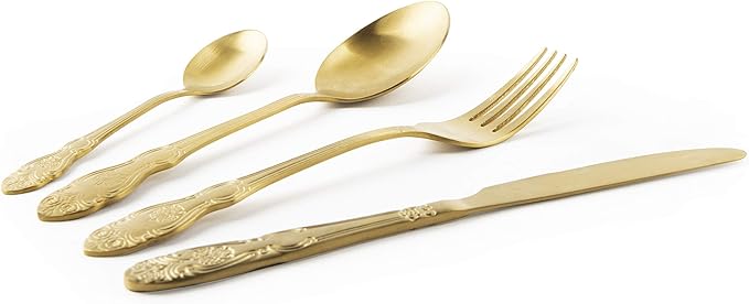 Confezione 4 Posate Baroque Oro - immagine 2