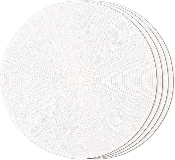 Tovaglietta bianca, tonda, 36 cm, multicolore - immagine 2