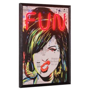 Quadro amy fun luce led usb