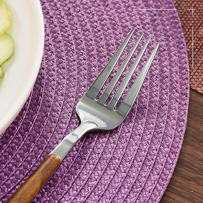 Tovaglietta viola, tonda, 36 cm, multicolore - immagine 3