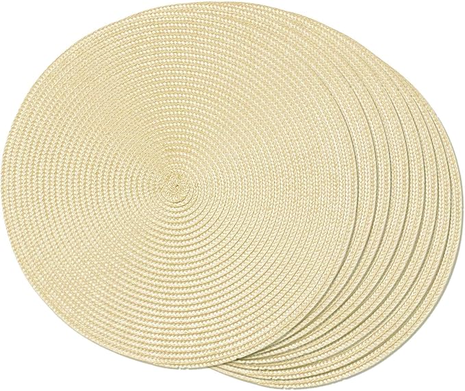Tovaglietta crema, tonda, 36 cm, multicolore - immagine 2