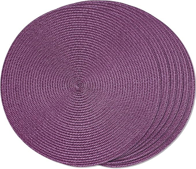 Tovaglietta viola, tonda, 36 cm, multicolore - immagine 6