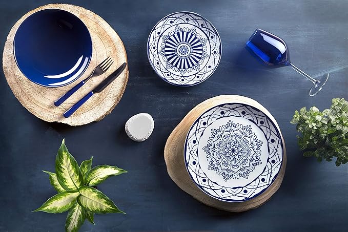 Calici da Vino in Vetro Blu, 50 cl - immagine 4