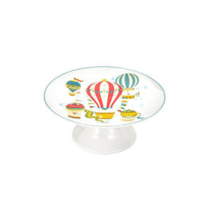 Alzatina dolci Mongolfiere colorate porcellana cm 20