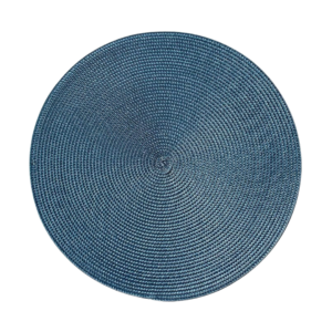 Tovaglietta blu, tonda, 36 cm, multicolore