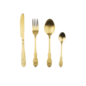 Confezione 4 Posate Baroque Oro