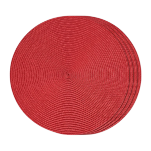 Tovaglietta rosso, tonda, 36 cm, multicolore