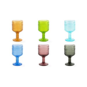 Calici AURORA, 6 pezzi, multicolore, vetro colorato in pasta, ml 300