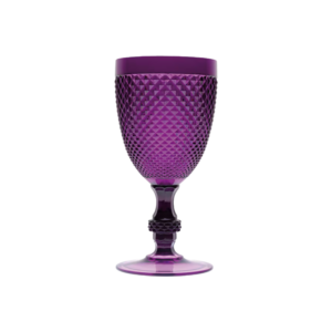 Calice Diamond viola, plastica resistente, riutilizzabile, 390 ML