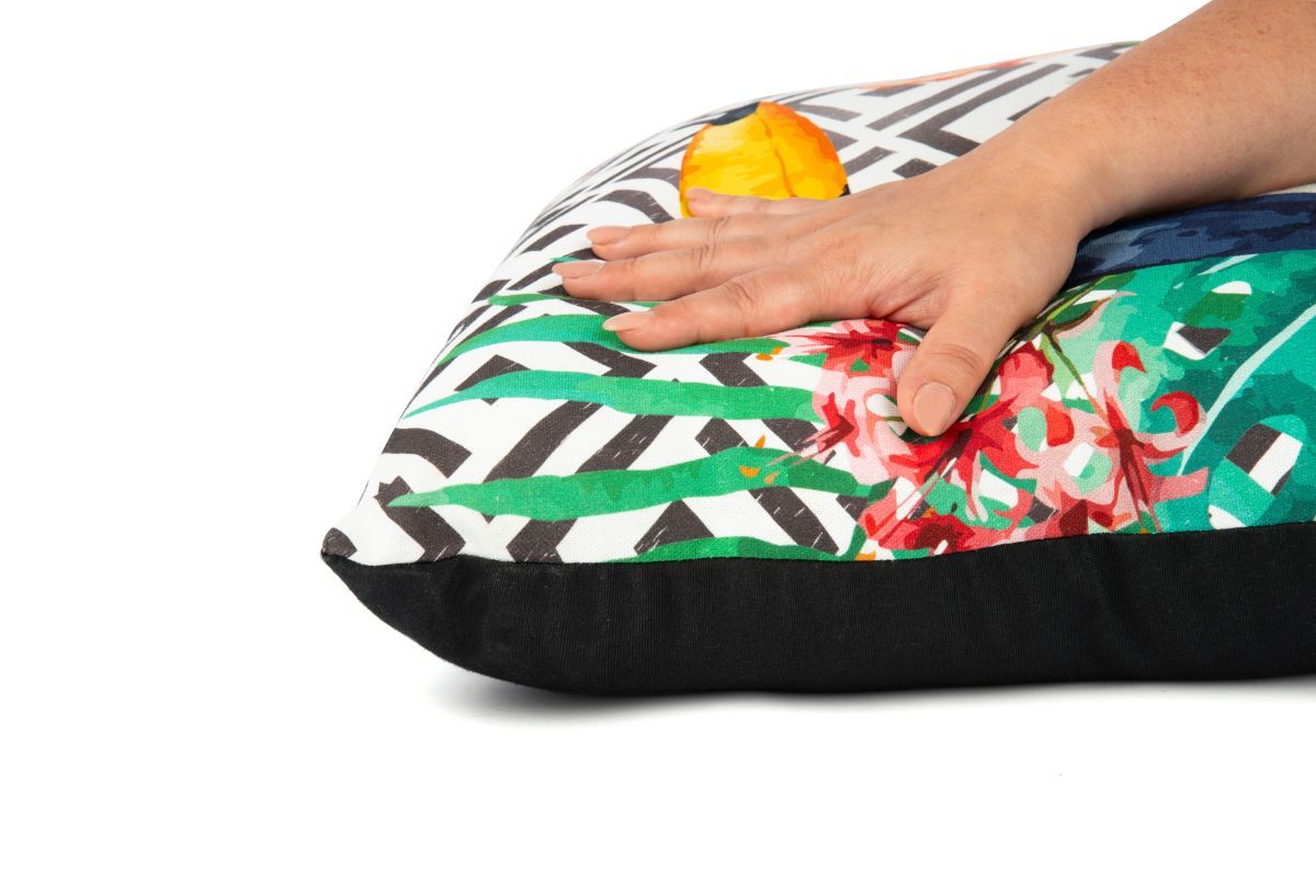 Cuscino decorativo TROPICAL, multicolore, 45x45 cm, quadrato - immagine 4