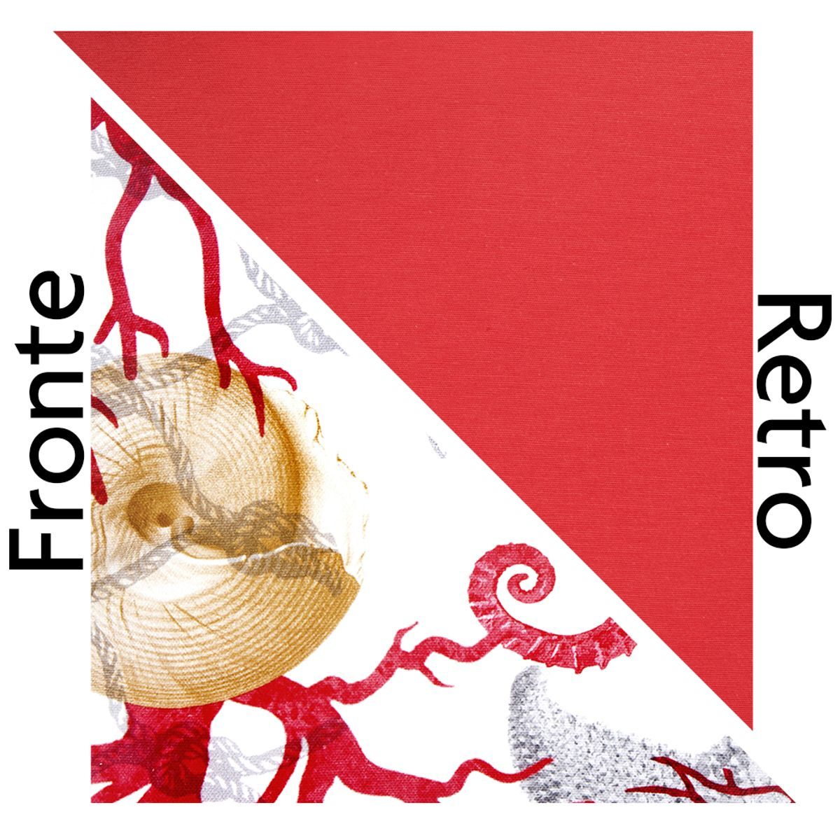 Cuscino decorativo CORAL, multicolore, 45x45 cm, quadrato - immagine 5