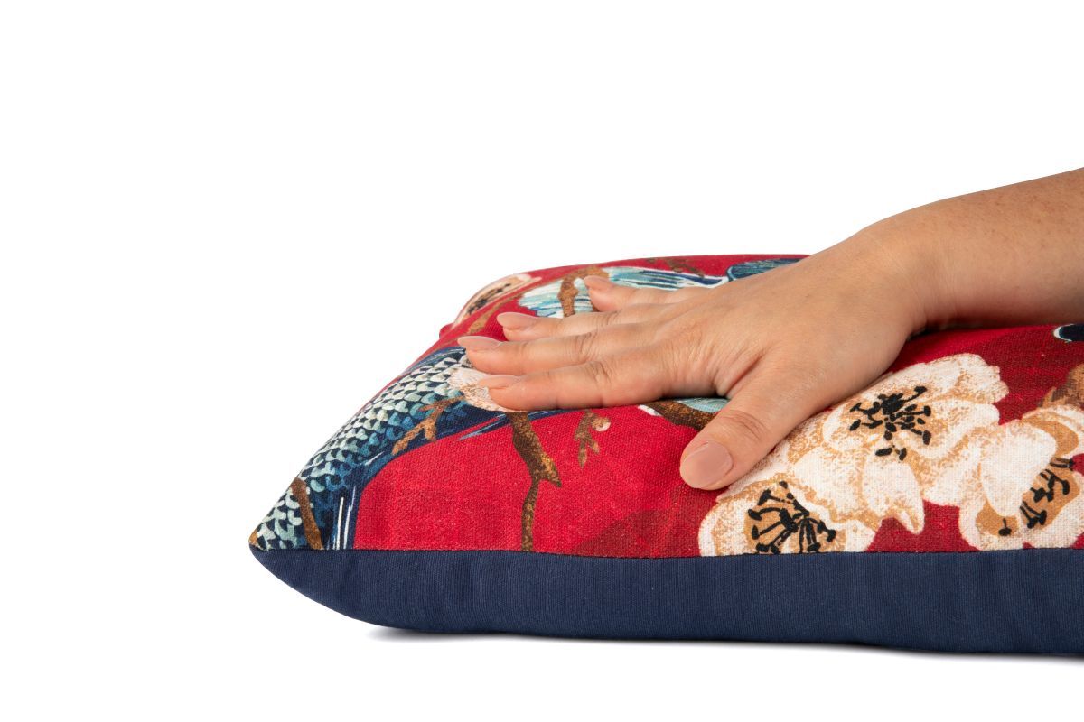 Cuscino decorativo FUJI, stile orientale carpe, 45x30 cm - immagine 4