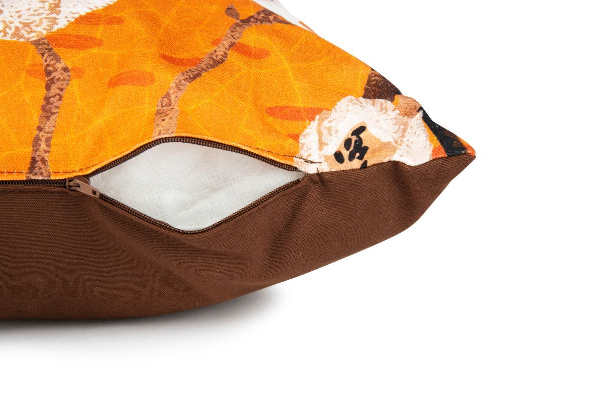 Cuscino decorativo FUJI, stile orientale, con uccelli, 45x45 cm - immagine 6