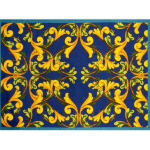 Canovaccio TRINACRIA, 100% cotone, con limoni, 50x70 cm