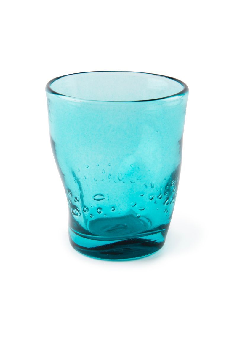 Bicchieri acqua COLOR WAVE, multicolore, vetro colorato in pasta, ml 300 - immagine 2