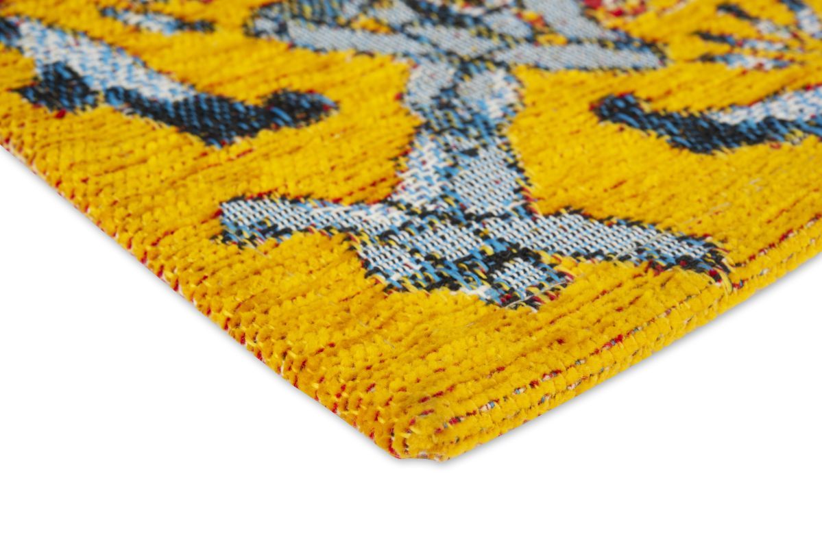 Passatoia TRINACRIA, stile siciliano, multicolore, 55x180 cm - immagine 2