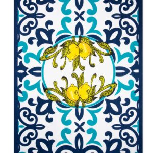 Canovaccio AMALFI, 100% cotone, con limoni, 50x70 cm