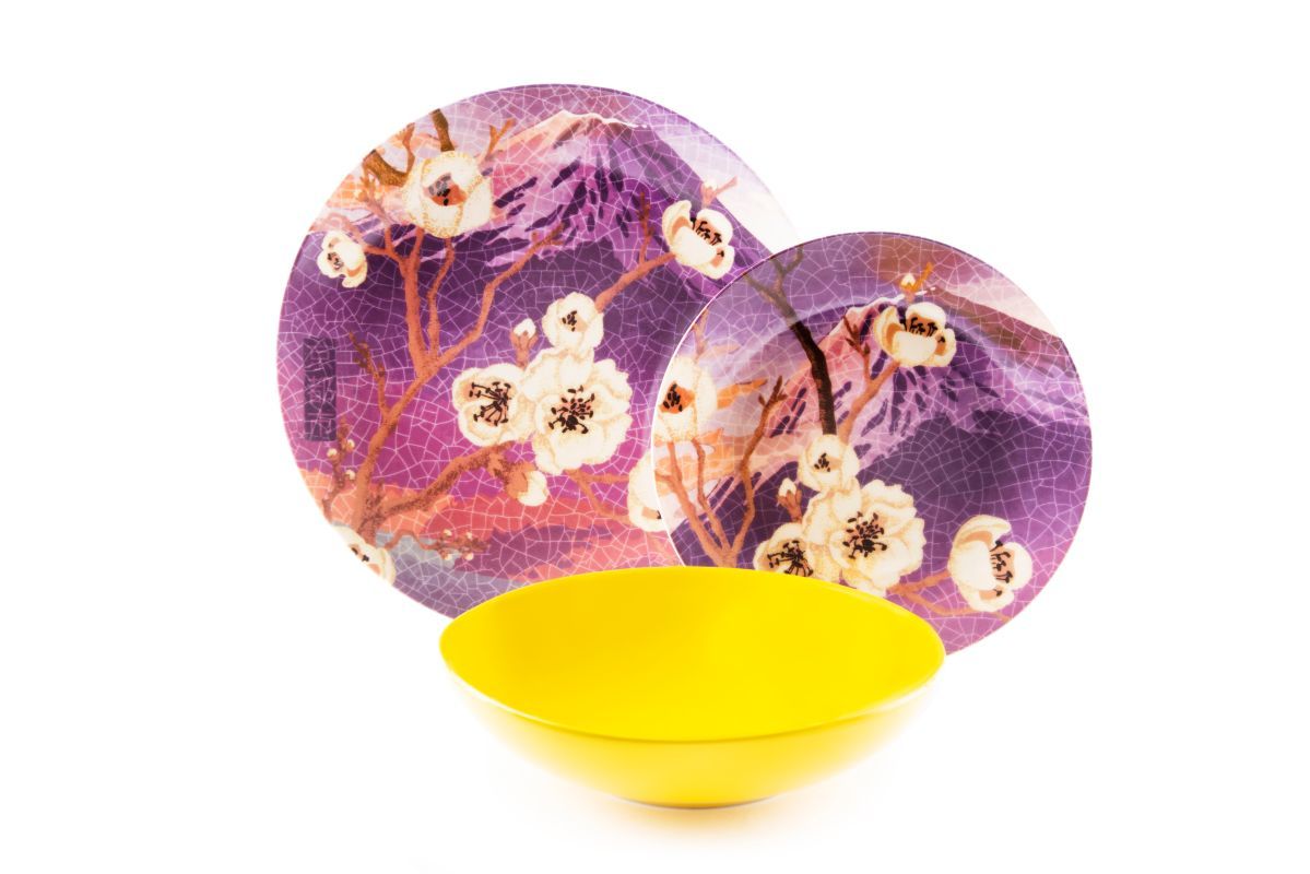 Servizio piatti FUJI, multicolore, porcellana/stoneware, 18 pezzi - immagine 12