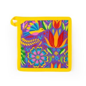 Presina MEXICAN FLOWER, multicolore, stile messicano, 20x20 cm
