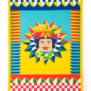 Canovaccio, 100% cotone, stile siciliano, 50x70 cm