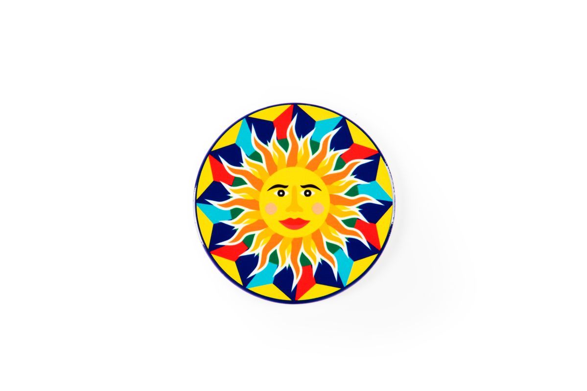 Sottobicchieri, 6 pezzi, ceramica, stile siciliano - immagine 4