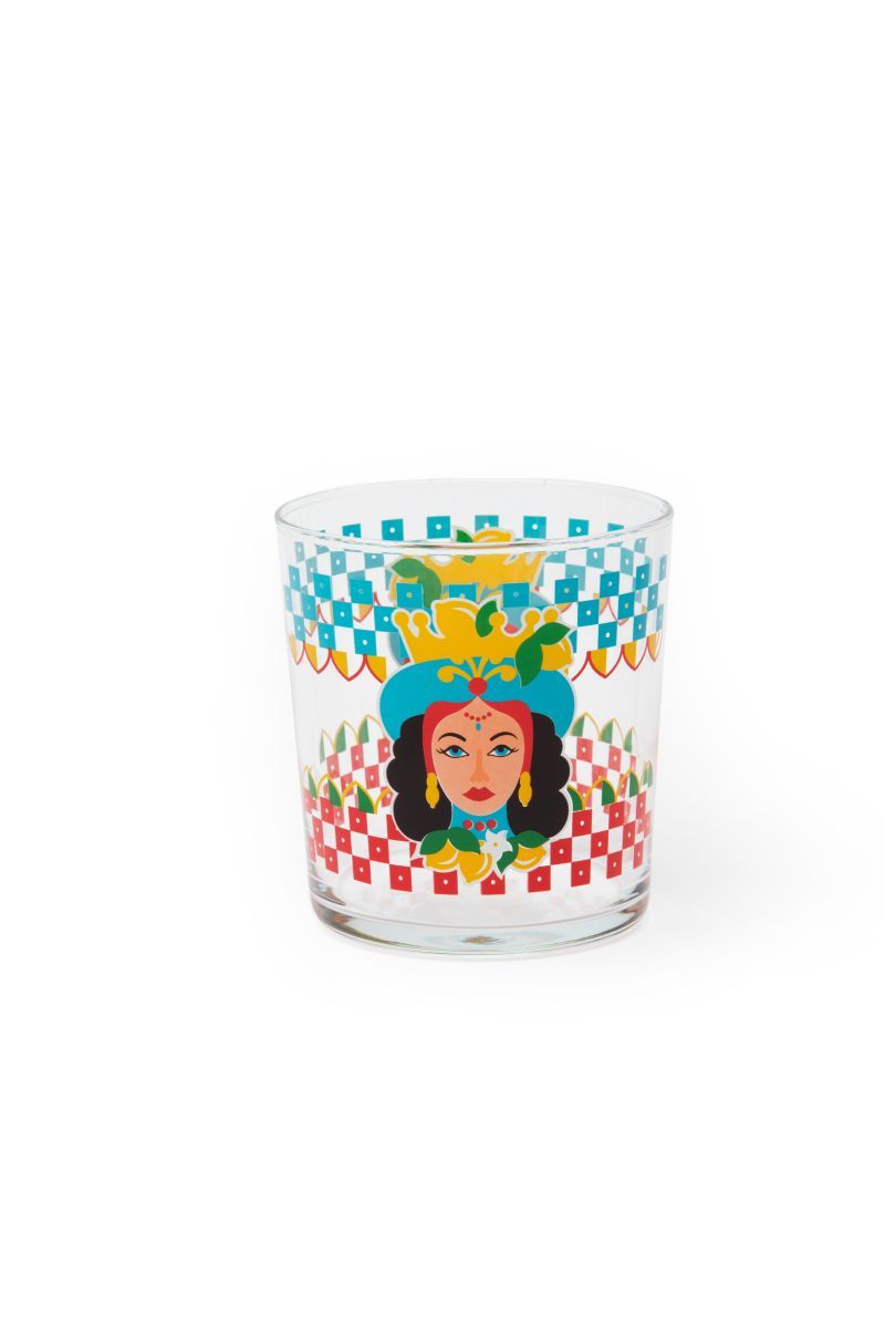 Bicchieri acqua SICILIAN RHAPSODY, 6 pezzi, stile siciliano, ml 350 - immagine 4