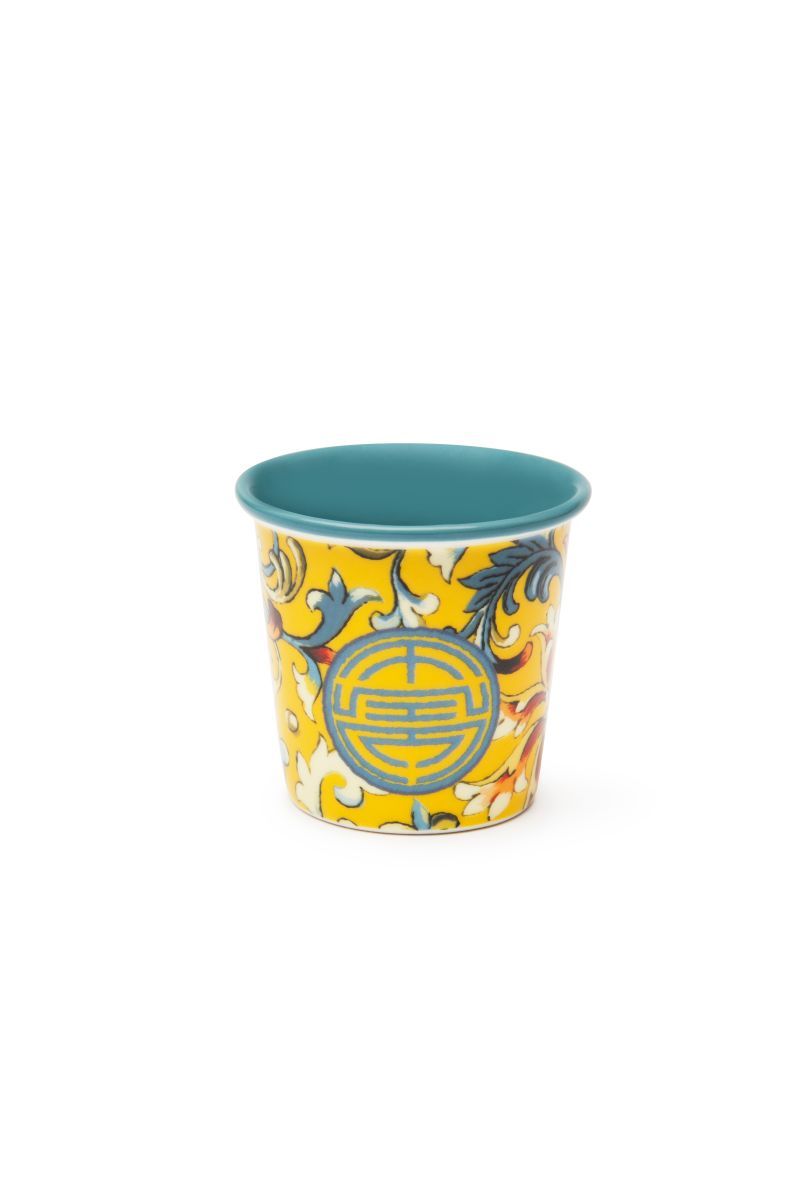 Set 6 bicchierini LA VIA DELLA SETA, stile cinese, porcellana, 90 ml - immagine 2