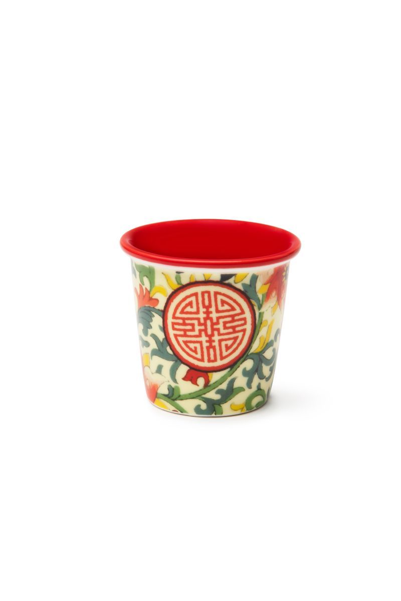 Set 6 bicchierini LA VIA DELLA SETA, stile cinese, porcellana, 90 ml - immagine 4