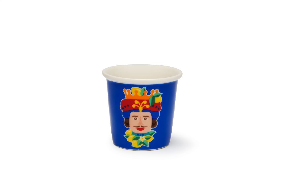 Set 6 bicchierini da caffè SICILIAN RHAPSODY, stile siciliano, porcellana, ml 90 - immagine 4