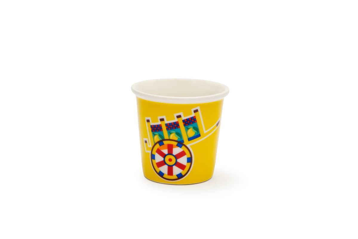 Set 6 bicchierini da caffè SICILIAN RHAPSODY, stile siciliano, porcellana, ml 90 - immagine 7